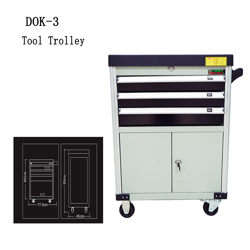 3-Drawer Gray Tool Storage Cab - Auto Repair Shop Warranty 评论和价格