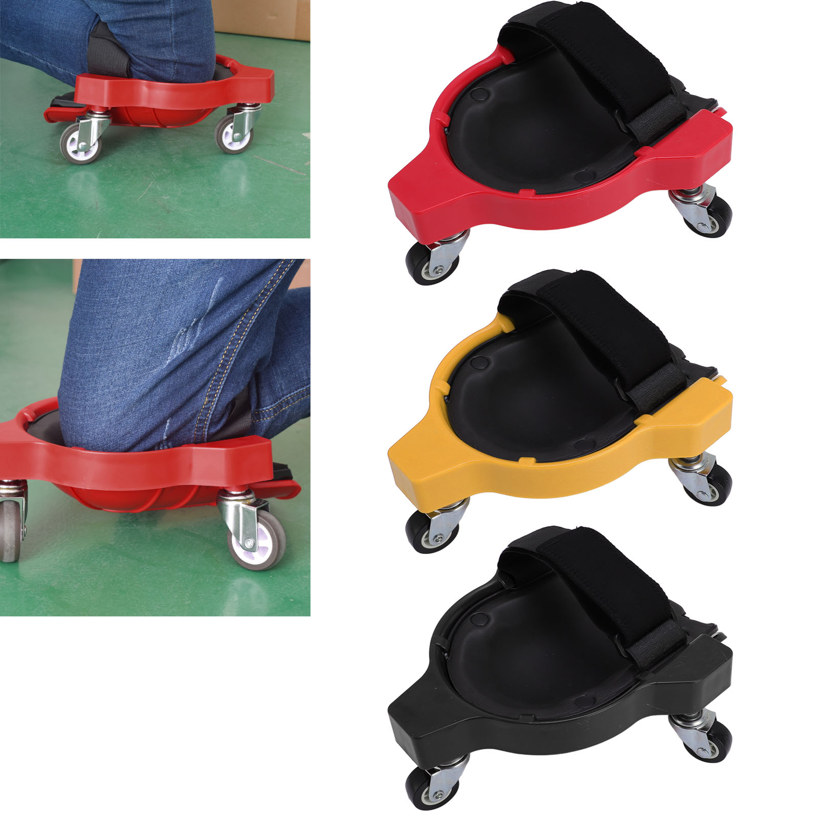 1Pair Knee Creepers with Caste - Garage Creeper Roller 评论和价格