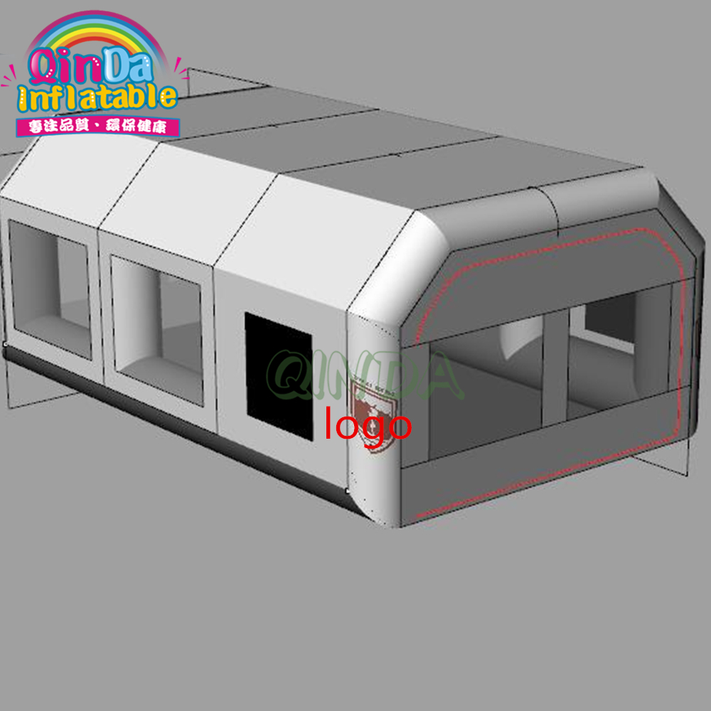 hing Tent 2 Air Blowers Paint  - Inflatable Paint Booth 评论和价格