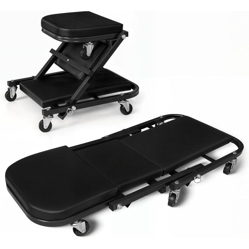 Folding car repair bed 36 inch - Garage Creeper Roller 评论和价格