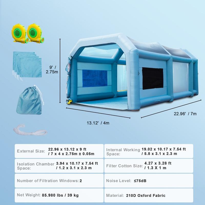 Inflatable Paint Booth, 23x13x - Inflatable Paint Booth 评论和价格